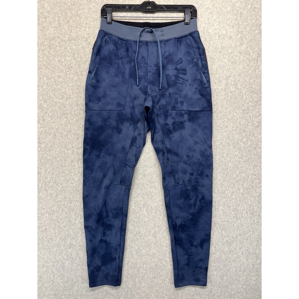 Lululemon Surge Jogger Pants Mens Small Blue Tie Dye Athletic Running Joggers